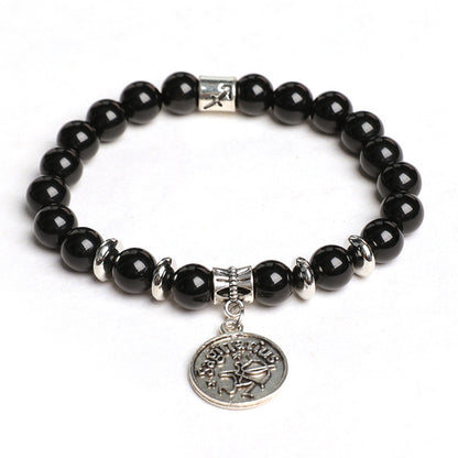 Etheric Aura Obsidian Zodiac Bracelet