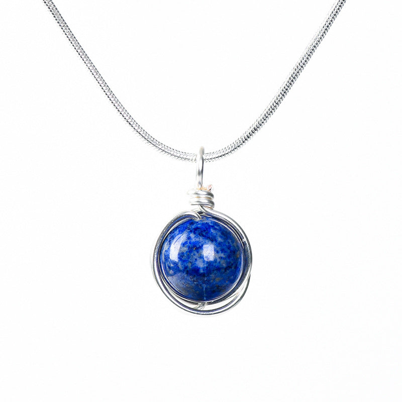 Etheric Aura Zodiac Crystal Pendant Necklace