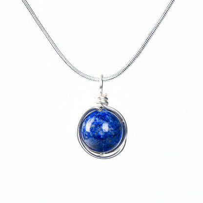 Etheric Aura Zodiac Crystal Pendant Necklace