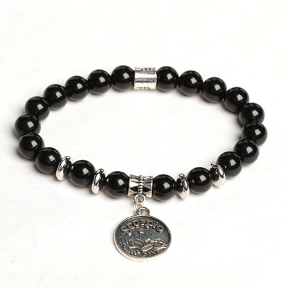 Etheric Aura Obsidian Zodiac Bracelet