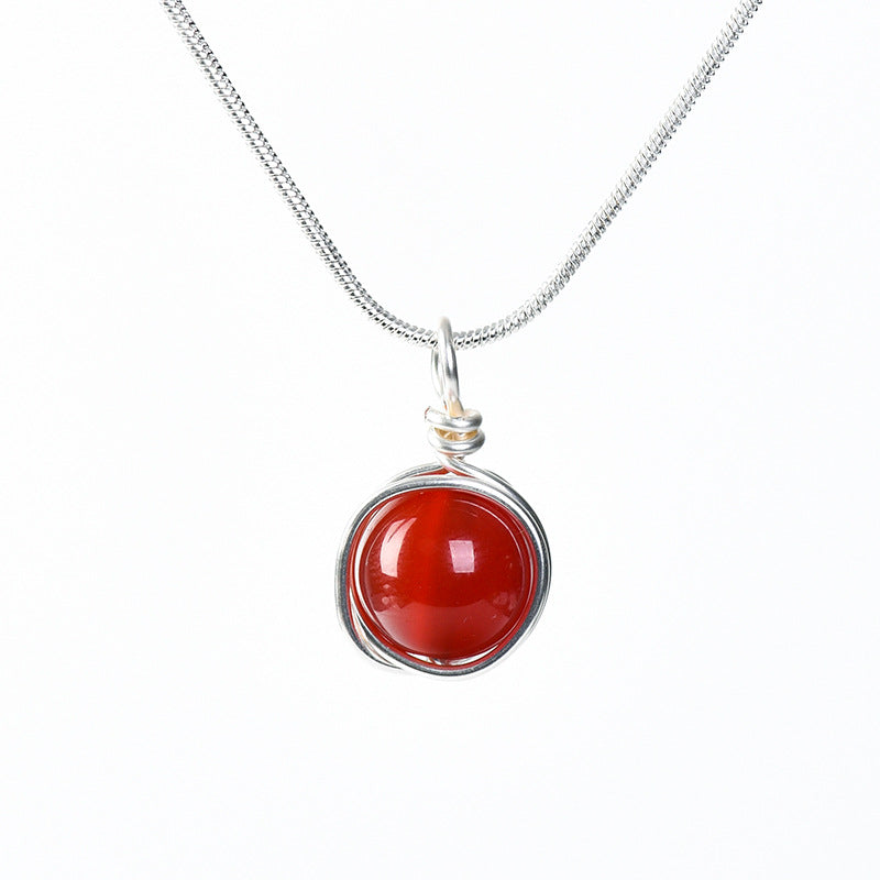 Etheric Aura Zodiac Crystal Pendant Necklace