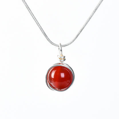 Etheric Aura Zodiac Crystal Pendant Necklace