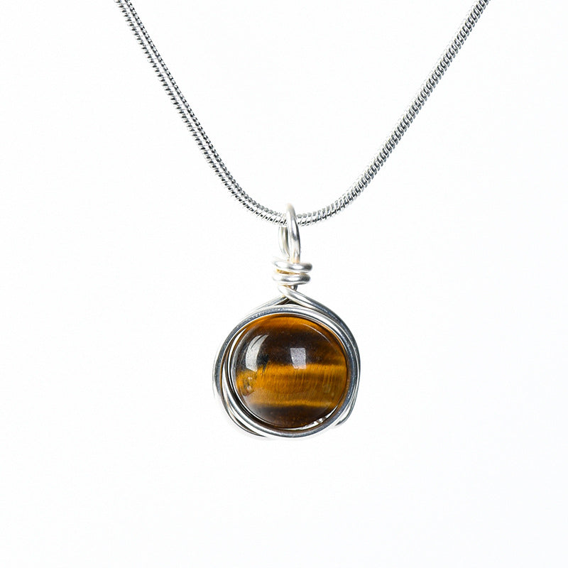 Etheric Aura Zodiac Crystal Pendant Necklace