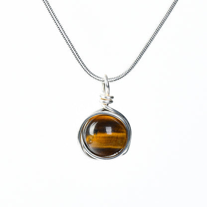 Etheric Aura Zodiac Crystal Pendant Necklace