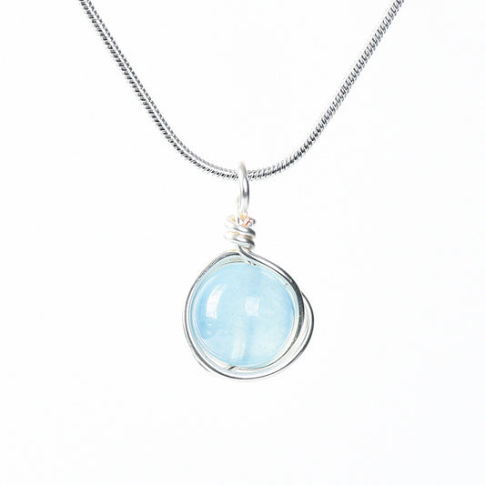 Etheric Aura Zodiac Crystal Pendant Necklace