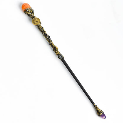 Etheric Aura Zodiac Crystal Wizard's Wand