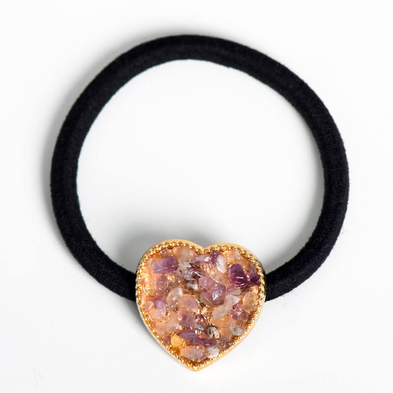 Etheric Aura Natural Crystal Chips Hair Tie