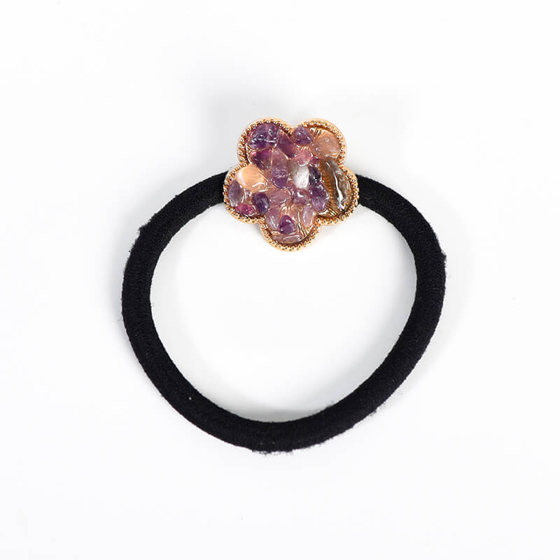 Etheric Aura Natural Crystal Chips Hair Tie