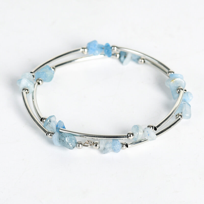 Etheric Aura Dual-Layer Natural Crystal Chip Stone Bracelet