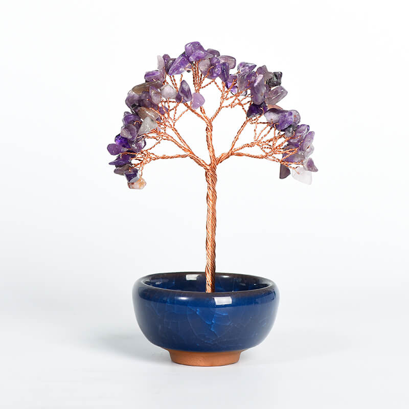 Colorful Bowl Base Crystal Tree｜Fortune Tree｜Feng Shui Tree