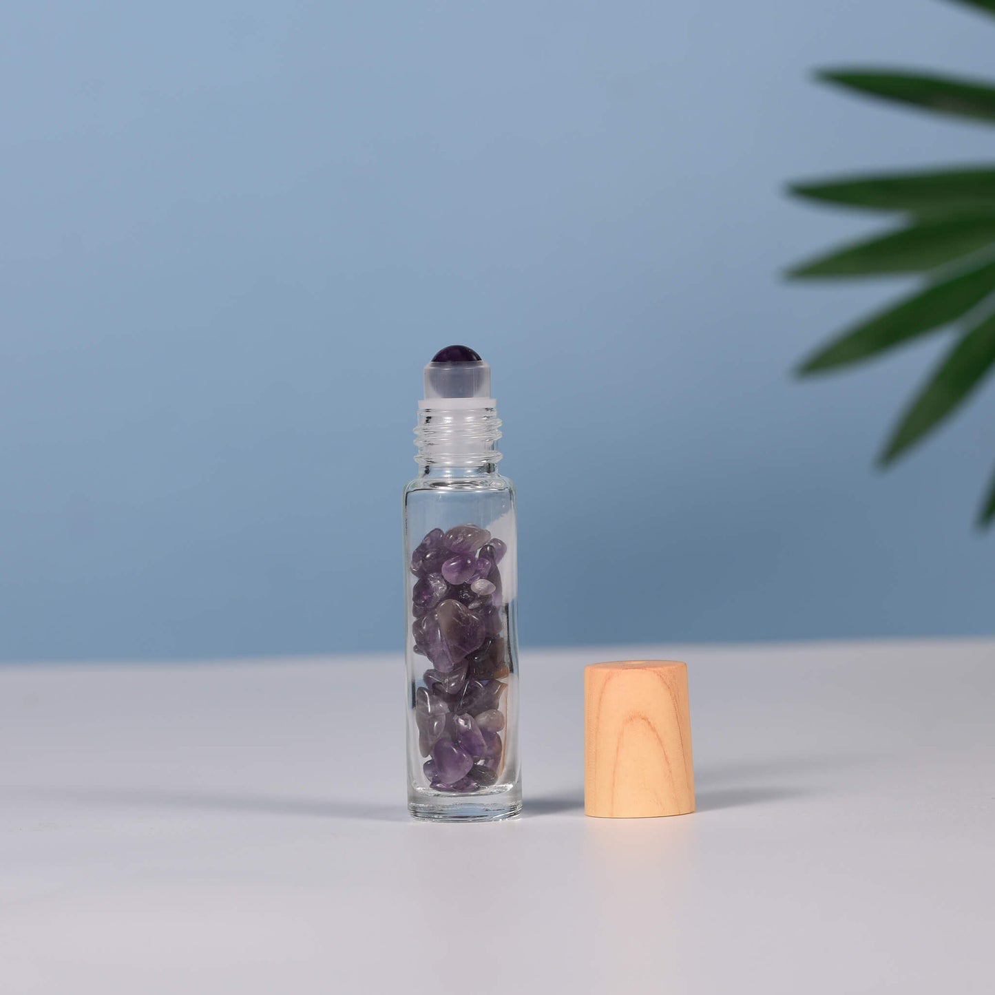 Etheric Aura Crystal Chip Wishing Roller Bottle