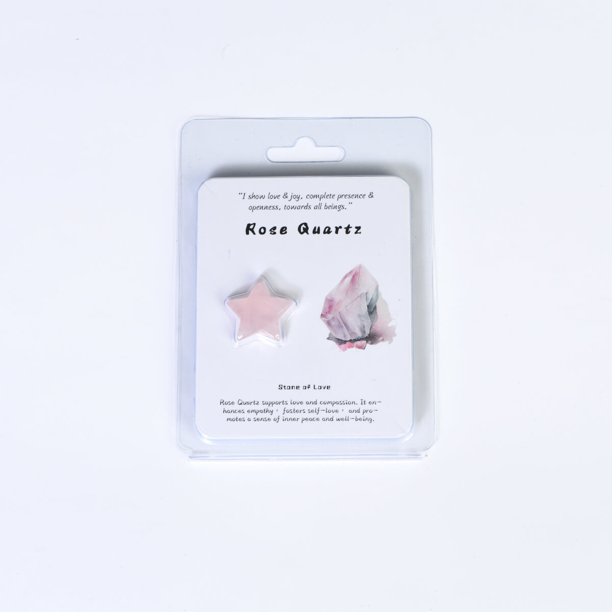 Etheric Aura Crystal Carved Heart/Mushroom/Star/Moon Blister Kit