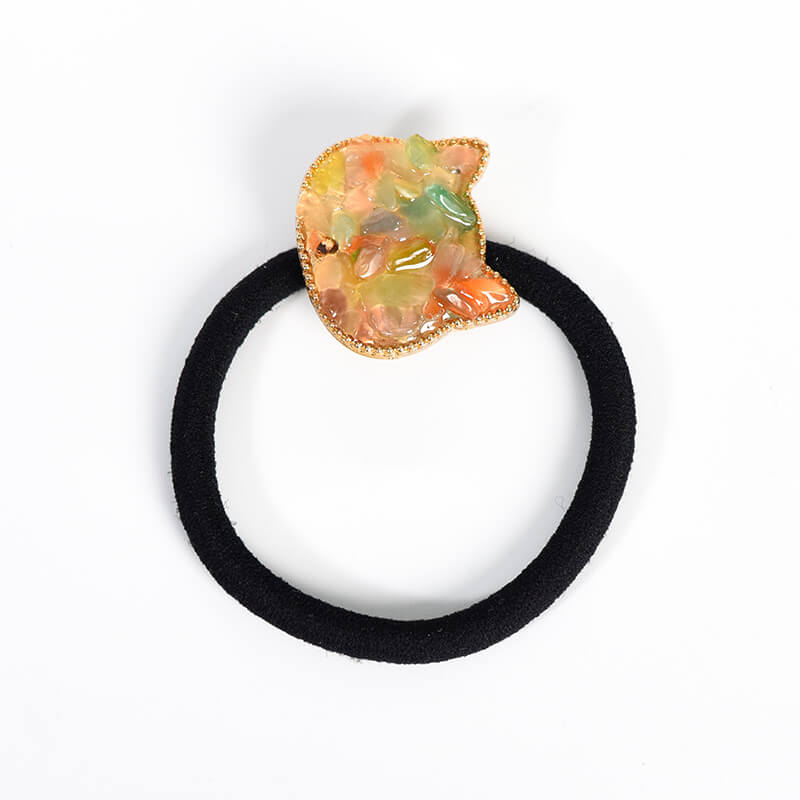 Etheric Aura Natural Crystal Chips Hair Tie