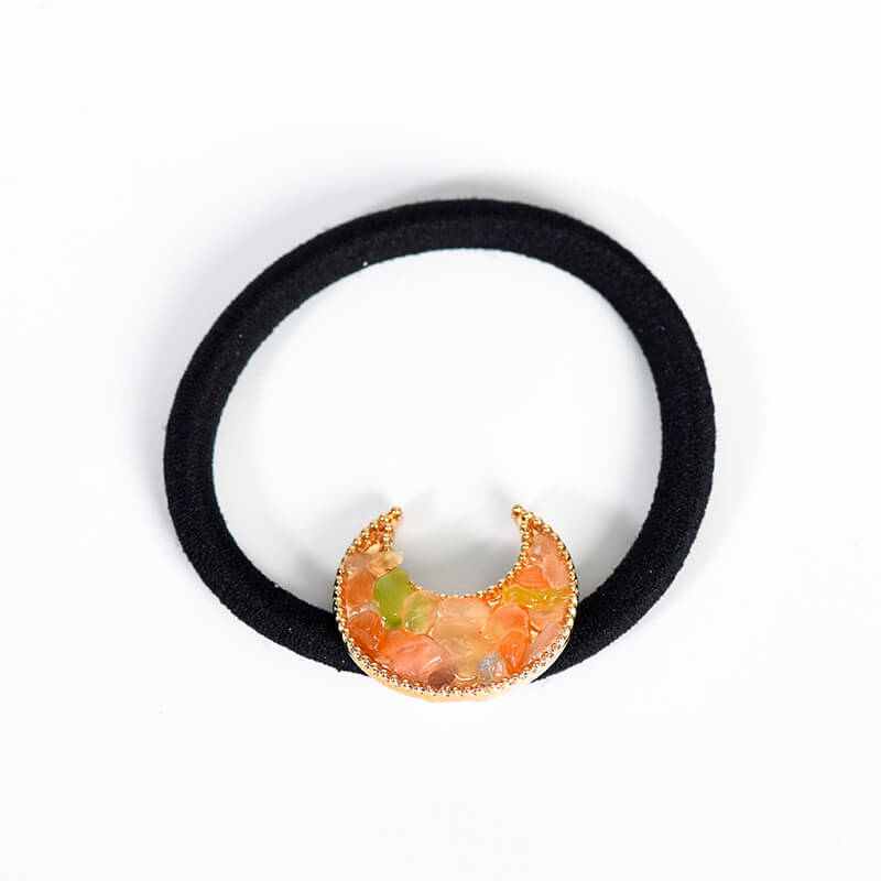 Etheric Aura Natural Crystal Chips Hair Tie