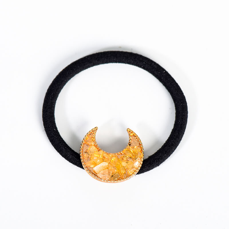 Etheric Aura Natural Crystal Chips Hair Tie