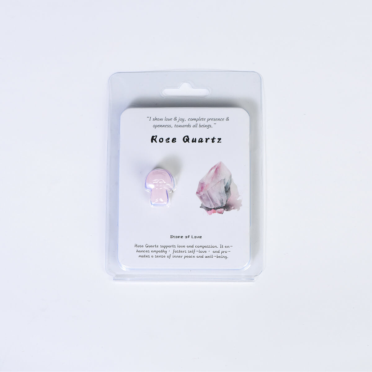Etheric Aura Crystal Carved Heart/Mushroom/Star/Moon Blister Kit