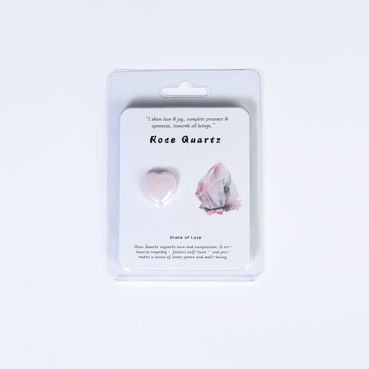 Etheric Aura Crystal Carved Heart/Mushroom/Star/Moon Blister Kit