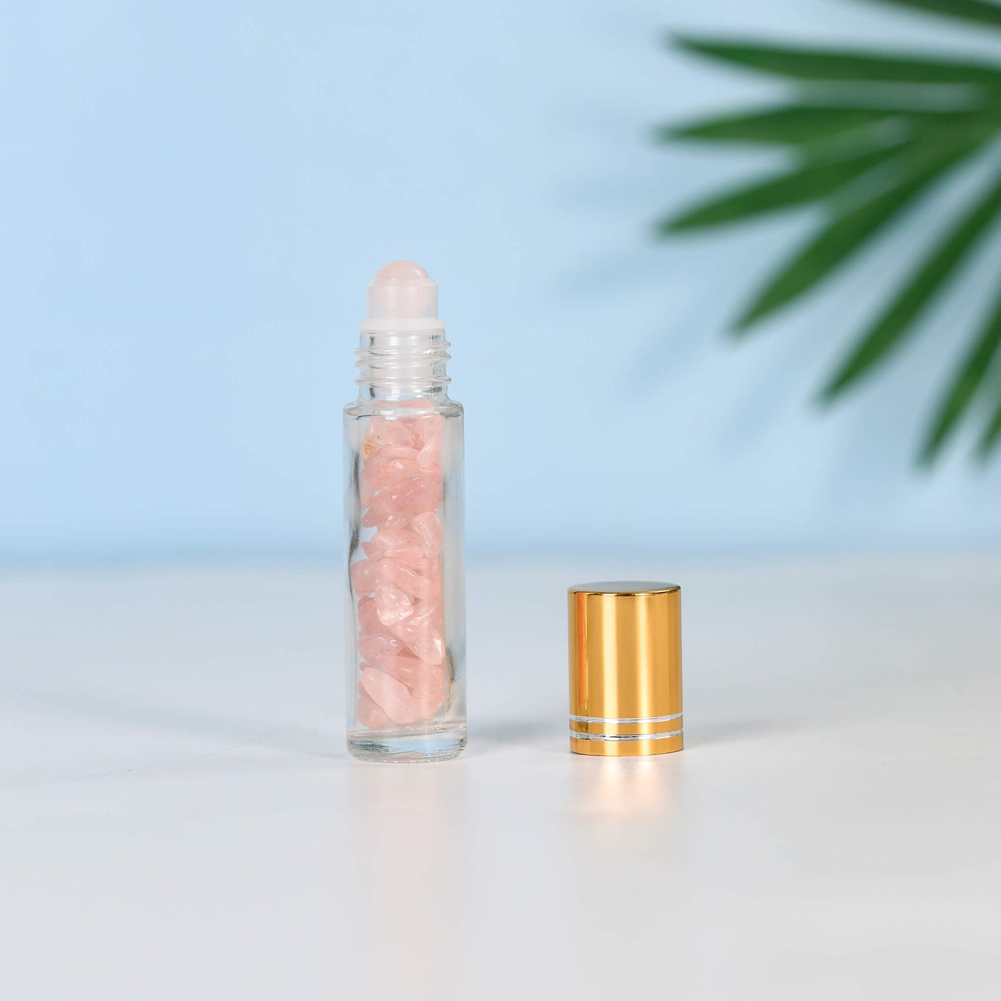 Etheric Aura Crystal Chip Wishing Roller Bottle