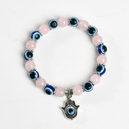 Etheric Aura Evil Eye Crystal Bracelet