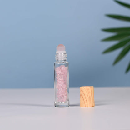 Etheric Aura Crystal Chip Wishing Roller Bottle