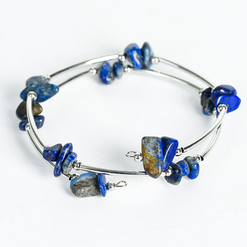 Etheric Aura Dual-Layer Natural Crystal Chip Stone Bracelet