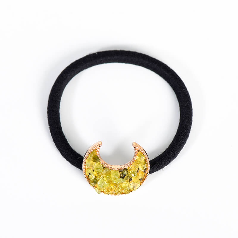 Etheric Aura Natural Crystal Chips Hair Tie