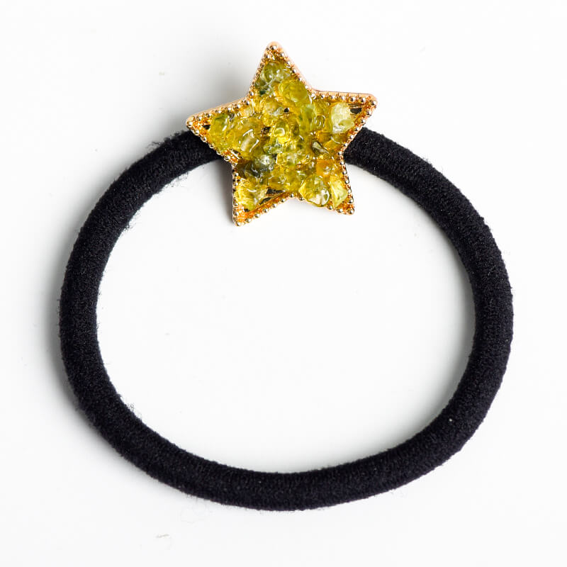 Etheric Aura Natural Crystal Chips Hair Tie