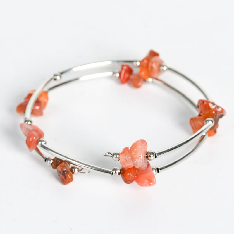 Etheric Aura Dual-Layer Natural Crystal Chip Stone Bracelet