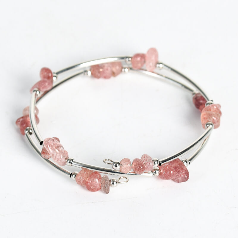 Etheric Aura Dual-Layer Natural Crystal Chip Stone Bracelet