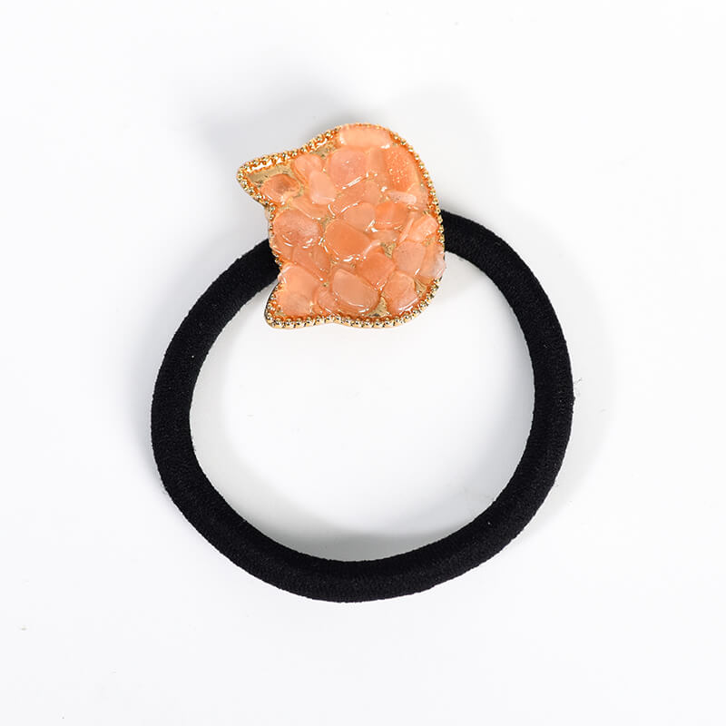 Etheric Aura Natural Crystal Chips Hair Tie